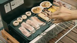Naturehike Folding BBQ Grill Portable Camping Enamel Charcoal Stove Ultralight Travel Picnic 4-8 Person Desktop Barbecue Stove
