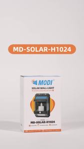 MODIไฟเทียนติดผนังโซล่าเซลล์ แสงเหลือง+แสงขาว ระบบเซนเซอร์ กันน้ำIP65 เปิดปิดอัตโนมัติ
