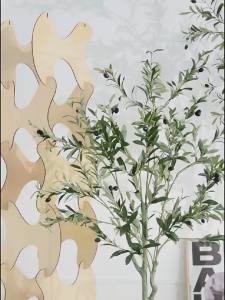 ต้นมะกอกประดิษฐ์ ปลอมกระถาง ต้นมะกอก ขนาดใหญ่ เหมาะสมสำหรับบ้าน สำหรับงานที่ทันสมัยห้องนั่งเล่น