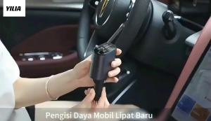 Car Charger Mobil Charger 4in1 Pengisian Cepat Fast Charging Rectractable Cable IOS dan Type-c