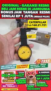 JAM CATERPILLAR ORIGINAL CATERPILLAR CAT LJ.160.21.721 - Men LA - Resin - Hitam
