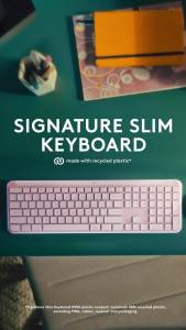 Bàn phím không dây Logitech K950 Signature Slim - Kết nối đa thiết bị Gõ yên tĩnh Bluetooth