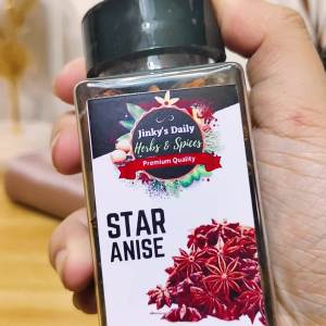 Star Anise 50g in Shaker Bottle by Jinkys Daily Herbs & Spices
