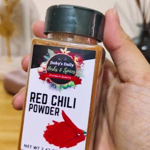 Red Chili Powder 70g in Shaker Bottle by Jinkys Daily Herbs & Spices