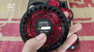 Quạt áo điều hòa 18V không chổi than 5 cánh AZUKI