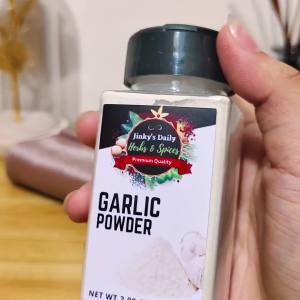 Garlic Powder 85g in Shaker Bottle by Jinkys Daily Herbs & Spices