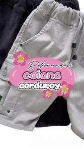 Celana Anak Corduroy Cargo Pendek Terbaru & Termurah Bahan Premium Tebal Adem