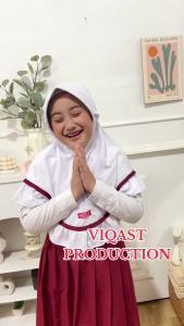 Jilbab Anak Sekolah ADISYA Rempel Tali Karet/ Kerudung Sekolah Anak SD Gladis Terbaru