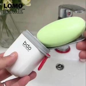 Hộp đựng xà bông du lịch LOMO bdo thiết kế nắp đậy chống rỉ nước và khay thoát nước tiện dụng