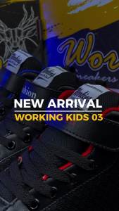 Working Sneakers For You Sepatu Anak Sekolah TK SD Boots Code Kids 03 Size 31-35
