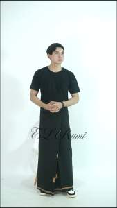 Sarung Batik Pria Motif Balimun Tutul Hitam New Terlaris Elrumi