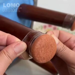 Vỏ bọc chân bàn ghế LOMO chất liệu silicon siêu bền dày dặn đế phủ lớp gỗ chống trượt trầy xước sàn nhà chống ồn
