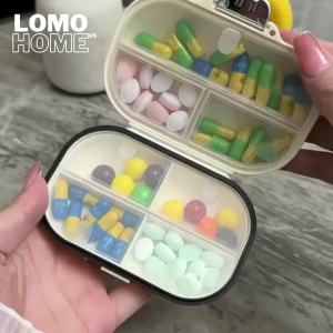 Hộp đựng thuốc mini LOMO 7 ngày chống ẩm 7 ngăn cao cấp nhỏ gọn dễ dàng mang theo
