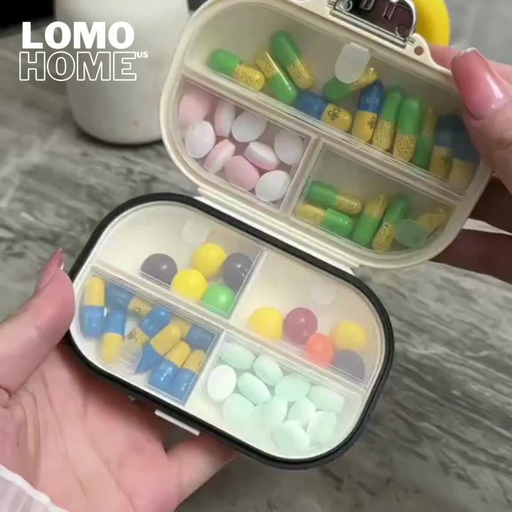 Hộp đựng thuốc mini LOMO 7 ngày chống ẩm, 7 ngăn cao cấp nhỏ gọn dễ ...