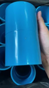 PVC ต่อตรง 2 นิ้ว 4 หุน ใช้สวม PVC ฟ้า รวมถึงส่วนอ่านพีวีซี พร้อมส่ง