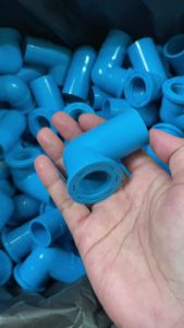 5 ตัว PVC เชื่อมต่อ 1/2 นิ้ว หรือ 4 หุน สวมแล้วฟ้า PVC มาตรฐานทั่วไป พร้อมส่งจากโรงงาน