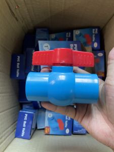 PVC บอลวาล์ว SAZA ขนาด 1นิ้ว ประตูน้ำ การใช้งาน: สวม PVC ฟ้า และส่งไปยังตรงกับแต่ละคน