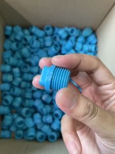 PVC ซึ่งปลั๊กอุด ซึ่งปลั๊กอูดเกลียวนอก ฝาอูดเกลียวนอก ขนาด 1/2 นิ้ว หรือ 4 หูน ใช้สวม PVC ฟ้า มาตรฐานทั่วไป พร้อมส่งจากโรงงาน