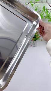 TS 1pcs Stainless Food warmer/ Tray / Serving Plate