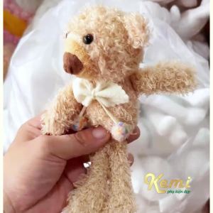 Ghim cài áo hình gấu bông đeo nơ cute đáng yêu hottrend 2024