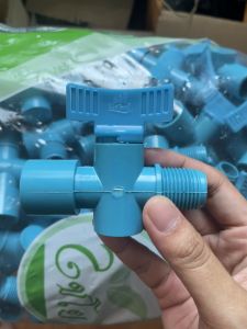 (5 ตัว ) วาล์วเกษตร มือบิด เกลียวนอก ขนาด 4 หุน สวมท่อ ขนาด1/2นิ้ว หรือ4 หุน  วาล์วหรี่น้ำ ใช้กับ สปริงเกอร์ ระบบน้ำ รดน้ำต้นไม้