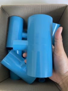 PVC สร้างสรรค์ 2 นิ้ว ลด 1/2 นิ้ว สวม 6 ท่อ PVC ฟ้า ชุด 2 ส่วน มาตรฐาน สวมสวมทั้ง PVC ฟ้า พร้อมส่งจากโรงงาน