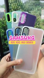 Hard Case For S4MSUNG A20 A20S A30 A30S A50 A50S Hologram Mika Casing Hybrid Silicon Cover Macaron