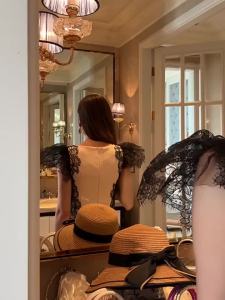 ZY.HT EraVogue Váy nữ Váy kem Váy ren Váy không tay Váy công sở Váy cao cấp Váy cưới Váy gợi cảm Váy Pháp 10555