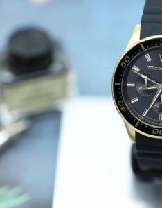 [2 Years Warranty] Maserati Sfida 44mm Black Silicon Band Quartz Chronograph Mens Watch Relo R8871640001 With Luminous Dial Hands