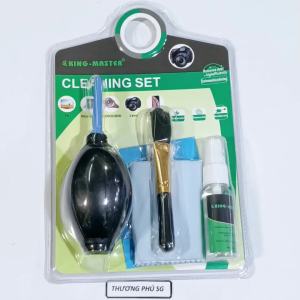 Bộ vệ sinh Laptop LCD Tivi 6 món (Chai nước chổi quét vãi lụa bong chùi lens Bóp hơi sao su giáy thấm)