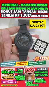 JAM TANGAN DIGITEC ORIGINAL - JAM DIGITEC DA-2119TCA JAM DIGITEC DA2119 JAM DIGITEC 2119 JAM DIGITEC DA2119TCA - Men TR - Resin - Abu-abu - Diameter 4.5 CM - Jamdunia / Jam dunia JD18 JAM TANGAN PRIA JAM PRIA JAM TANGAN ANTI AIR # S003
