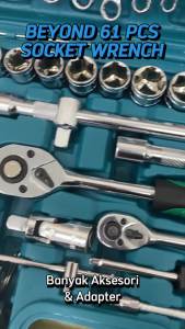 GTE Beyond 61pcs Combination Socket Wrench Set Automotive Repair Tools Box Ratchet Spanner Kit With Storage Box - Fulfilled by GTE SHOP