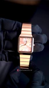 Jam Tangan Wanita Expedition EXP EX 6854 LDBRGPN Pink Dial Rosegold Stainless Steel Strap