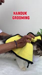 Handuk Grooming Kucing Anjing  - Daya Serap Tinggi Dan Lembut bahan Microfiber Cepat Kering