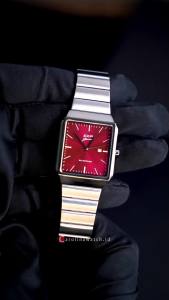 Jam Tangan Wanita Expedition EXP EX 6854 LDBSSRE Red Dial Stainless Steel Strap