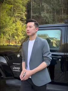 NEW WESTERN JACKET Mens Suits Blazer Ice silk suit Sunscreen quick drying