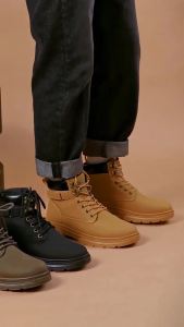 Giày Boot Nam MWC 8049 - Giày Boot Nam Cổ Cao Kiểu Dáng Thắt Dây Năng Động Cá Tính