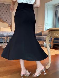 ZY.HT Váy nữ EraVogue Váy đen Váy đuôi cá Váy bó sát Váy thời trang Váy Hàn Quốc Váy tình dục 10456