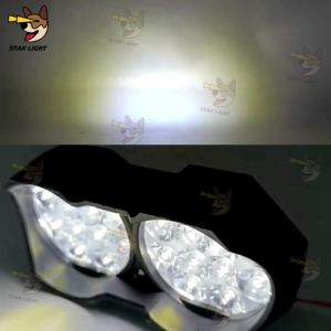 UNIVERSAL 12 LED PEARLS 2 IN 1 MOTORCYCLE SPOTLIGHT MOTORCYLE LIGHTINGS [STAR LIGHT]