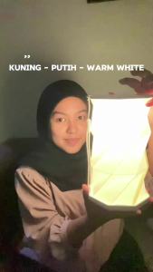 HORICI Lampu Lipat Portabel LED isi Ulang Kecerahan Disesuaikan untuk Tidur Kemah Lampu Darurat
