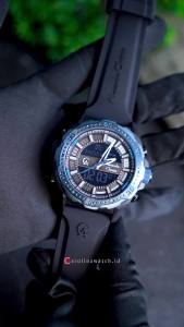 Jam Tangan Pria Alexandre Christie Digi AC 9370 MHRUBBA Digital Analog Dial Black Rubber Strap