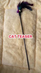 Mainan Kucing Cat Teaser Cat Toys Stick Mainan Kucing bulu Lonceng Krincing
