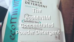 Ecominim Powder Detergent Minth Fresh 1KG | Plant Based No SLES/SLS Baby Safe Pet Safe Skin & Eczema Friendly