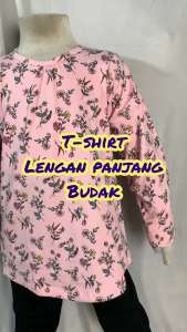 T-SHIRT LENGAN PANJANG BUDAK PEREMPUAN SIZE 2-16 COTTON SPANDEX GIRLS LONG SLEEVES T-SHIRT BAJU MUSLIMAH BUDAK
