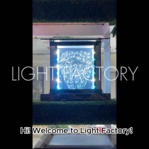🔥HOT🔥Outdoor Gate Light Crystal Diamond Black Chrome +Steel Gate Lamp Weather Proof Outdoor Pillar Light Lampu Tiang 柱子灯