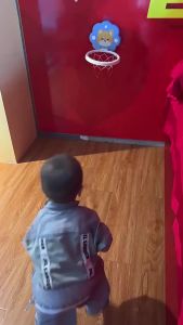 แป้นบาสสำหรับเด็ก ของเล่นเด็ก พร้อมลูกบาส ลายสัตว์น่ารัก