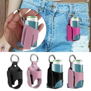 Inhaler Case Holder PU Leather Storage Case with Metal Buckle for Inhaler Inhaler Storage Bag PU Leather Asthma Spray Bottle Storage Case Portable Inhaler Holder