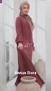 BAJU GAMIS REMAJA DAILY OUTFIT NIBRAS SLIM FIT 001 PLUM