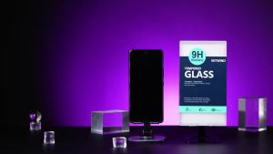 IBYWIND Screen Protector For Asus ROG Phone 8 / 8 Pro / 9 / 9 Pro 5G with 2 Pcs Tempered Glass1 Pc Camera Lens Protector 1 Pc Carbon Fiber Back Film [Fingerprint Scanner Friendly Easy to install]