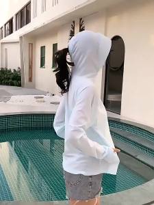 🔥Fran🔥 2025 NEW Outdoor Ice Silk Sun Protection Clothing for Women 2025 New Summer Long Sleeve Thin Versatile Breathable Sun Protection Clothing UV Protection Cycling Coat 2️⃣0️⃣2️⃣5️⃣